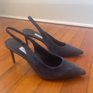 Navy MaxMara Slingback Heels